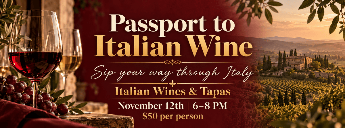 Passport To Italian Wine And Tapas Event Cover - River Edge Resort &Amp;Amp; Steakhouse