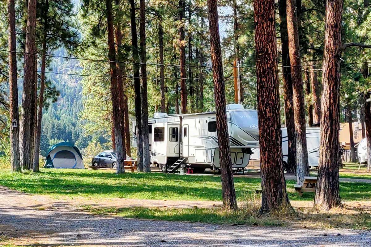 Rv Campsite With Room For A Tent